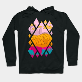 Farm Cut Paper Landscape Hoodie